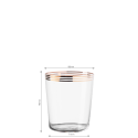 Tumbler 440 ml with 3 gold stripes - 21st Century Glas Lunasol