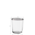 Tumbler 440 ml with 3 Platinum stripes - 21st Century Glas Lunasol