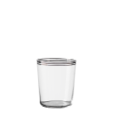 Tumbler 440 ml with 3 Platinum stripes - 21st Century Glas Lunasol