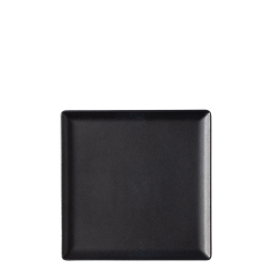 Platte eckig 17 x 17 cm - BASIC Lunasol black matt