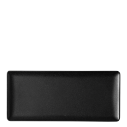 Platte rechteckig 24 x 13 cm - BASIC Lunasol black matt