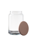 Storage jar with Wooden Lid 0,93 lt - Basic Kitchen