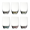 Tumbler Barrel 460 ml Snail Set 6 pcs. - Optima Glas Lunasol color mix