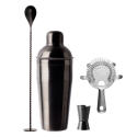 Cocktail Set PVD schwarz 4-tlg. - Basic Bar