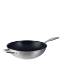 Wok Ø 30 cm, H: 8.5 cm mit Glasdeckel - Sirius Terra Triply Lunasol
