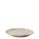 Wavy flat plate Ø 25 cm h: 2.5 cm - Levante Pearl