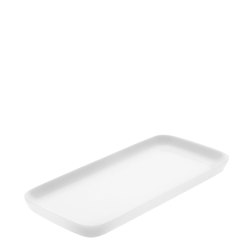 Platte rechteckig 20 x 9 cm - Univers weiss