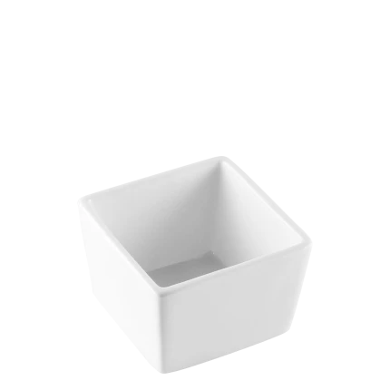 Bowl square 7.7 x 7.7 x 4.9 cm — Gaya Atelier white