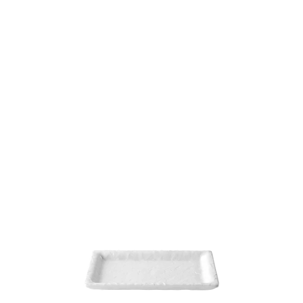Tray rectangle small 16,8 x 9,8 cm — Elements Melamin white (Flow)