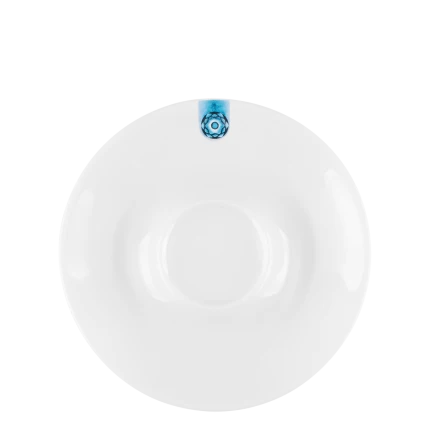 Kávová/čajová podšálka s modrým ornamentom 15 cm – Gaya RGB
