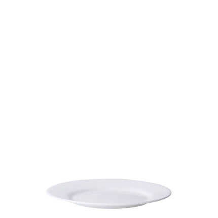 Teller flach 19 cm - Opal Glas weiss