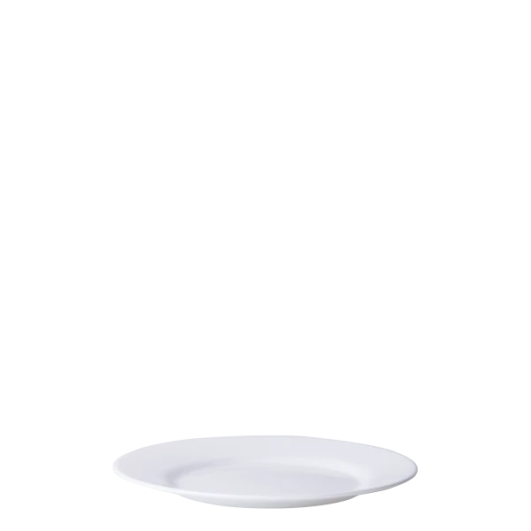 Teller flach 19 cm - Opal Glas weiss