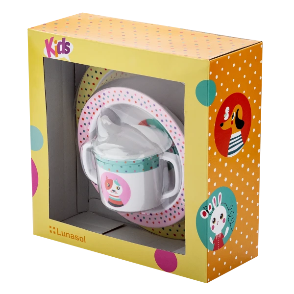 Detský melamínový set 3 ks – Kids WORLD Animals