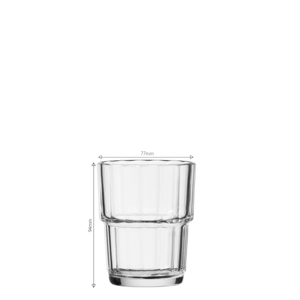 Sklenice 250ml, stohovatelný, Set 6ks. — Arcoroc Norvège