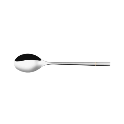 Dessert Spoon — Luxus furrow gold plated