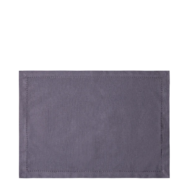 Cloth Placemat 32 x 48 cm Steel Grey, 2 pcs — BASIC Ambiente