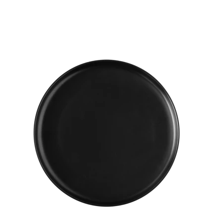 Dessertteller U-Coupe schwarz 20 cm – Flow