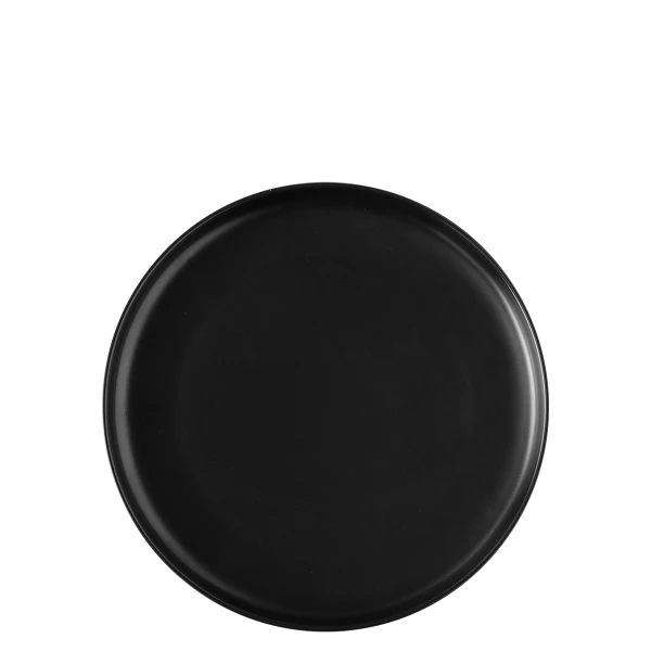 Dessertteller U-Coupe schwarz 20 cm – Flow