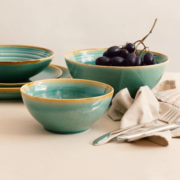 Miska Spiral Sand tyrkysová 20 cm – Gaya