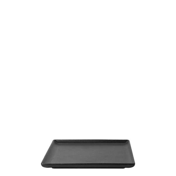 Plate square 17 x 17 cm — BASIC Lunasol black satin