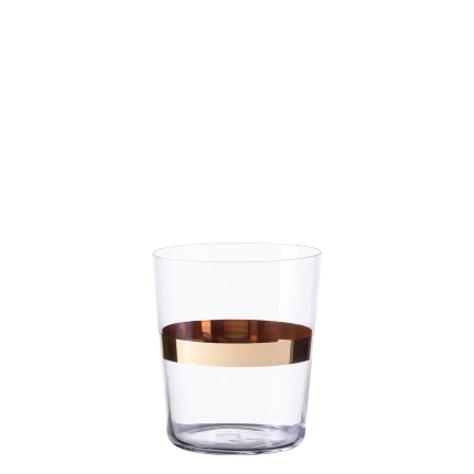 Tumbler 440 ml so zlatým pruhem — 21st Century Glas Lunasol