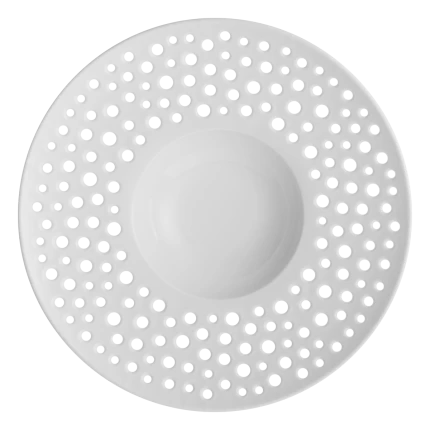 Tanier hlboký perforovaný 23,5 cm - Flow