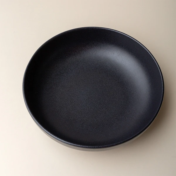 Deep Plate U-Coupe 21 cm — BASIC Lunasol black satin