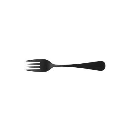 Cake Fork — Baguette Vintage PVD Black Stone Wash