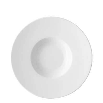 Gourmet-/Pasta Plate Relief 27 cm — Chic Relief white