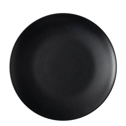 Flat plate 27 cm Set 4-pcs. — BASIC Lunasol black satin