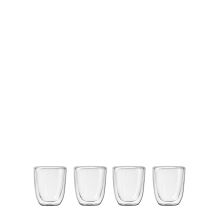 Glas BASIC Glas Double Wall 190 ml – set 4tlg.