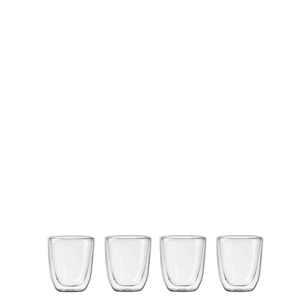 Glas BASIC Glas Double Wall 190 ml – set 4tlg.