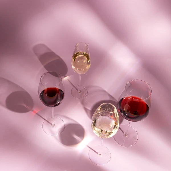 Poháre na červené víno 450 ml set 2 ks - FLOW Glas Platinum Line