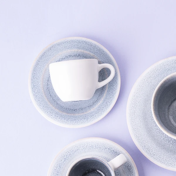 Mocca Saucer 12 cm — Gaya Atelier Glacial Ice