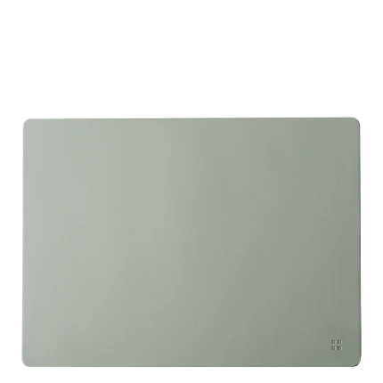 Placemat rectangle PVC silver 45 x 32 cm — Elements Ambiente