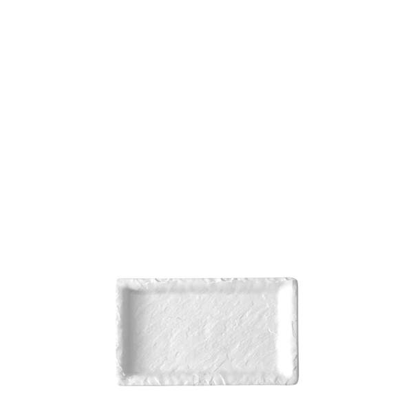 Podnos hranatý 16.8 x 9.8 cm — Elements Melamin bílý (Flow)
