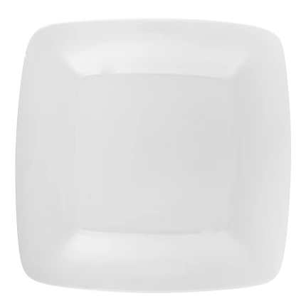 Square plate 24 × 24 cm — Tosca white