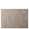 Placemat rectangle PVC light gray — Elements Ambiente Leather Look