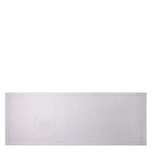 Látkový běhoun na stůl, 50 x 140 cm stříbrná melange — BASIC Ambiente