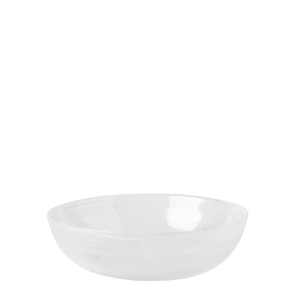Bowl 18 cm — Elements Glass white
