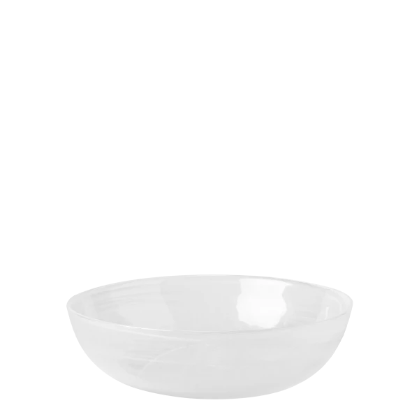 Bowl / Schale weiss 18 cm - Elements Glas