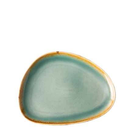 Platte oval Triangle 25,5 x 19,7 cm - Gaya Sand türkis Lunasol
