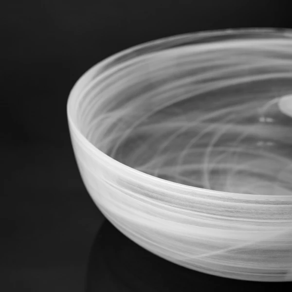 Miska biela 21 cm - Elements Glass
