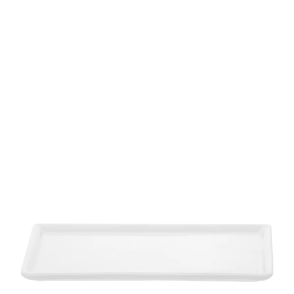 Rectangular Plate 20x10 cm — Tosca white