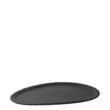 Tray triangle 35 x 25 x 1.5 cm — Elements Melamin black (Flow)