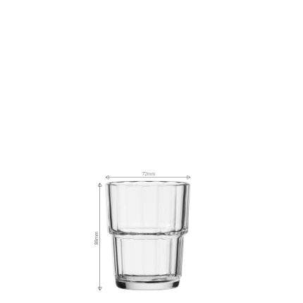 Sklenice 200ml, stohovatelný, Set 6ks. — Arcoroc Norvège