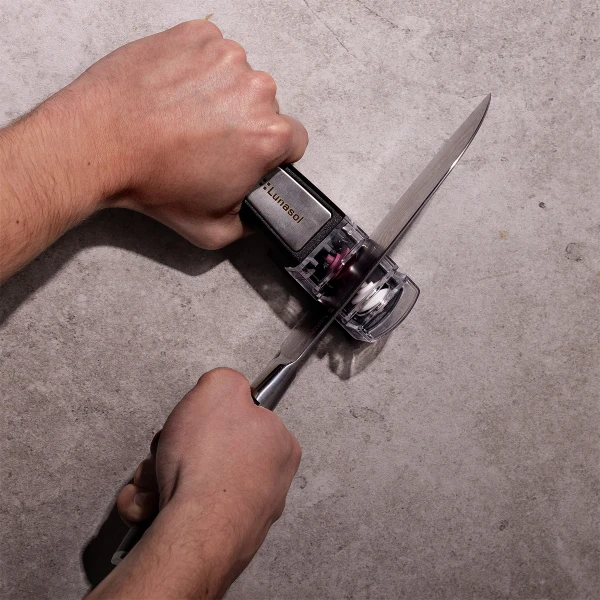 Messerschleifer zweistufig Diamant / Keramik — Lunasol Culina