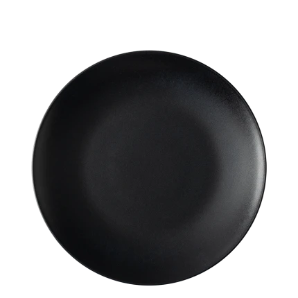 Flat plate 24 cm Set 4-pcs. — BASIC Lunasol black satin