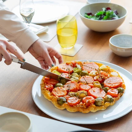 Pizza plate 35 cm — Chic white