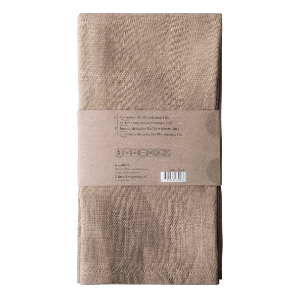 Kitchen Towel 50 x 70 cm Bronze, 2 pcs — Gaya Ambiente